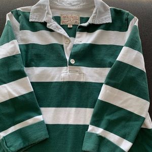 Abercrombie Rugby Polo Dress in Green Stripe